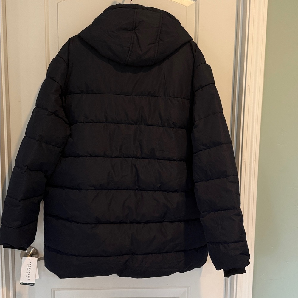 Perry Ellis Navy Puffer Jacket - Picture 6 of 6